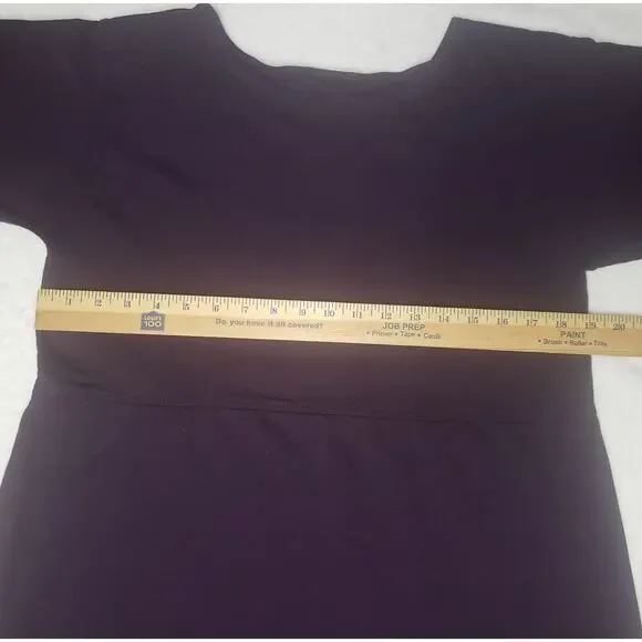 Vintage Hummingbird Embroidered French Terry Dress Purple L/XL Naturecore - Picture 7 of 9